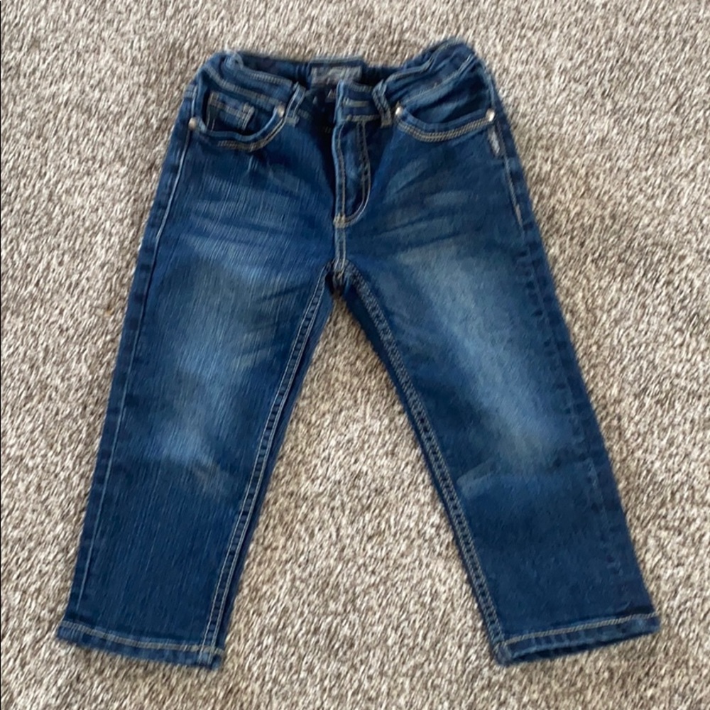 GIRLS SILVER JEANS “ALI” CAPRIS SIZE 8